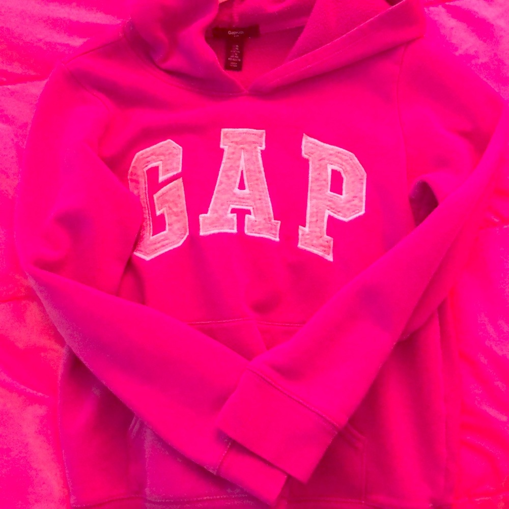 This is a pink GAP hoodie!